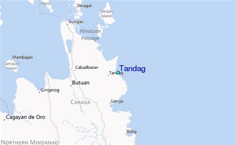 Tandag Map .